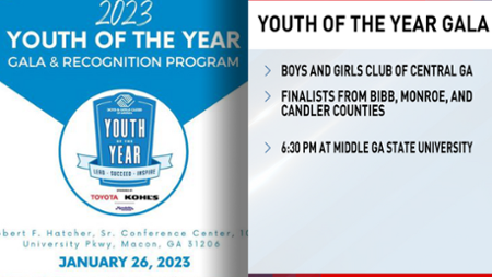 WGXA's Youth of the Year graphic. 